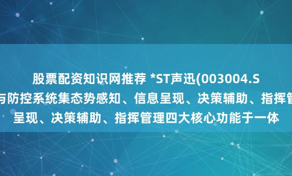 股票配资知识网推荐 *ST声迅(003004.SZ)：推出的无人机探测与防控系统集态势感知、信息呈现、决策辅助、指挥管理四大核心功能于一体