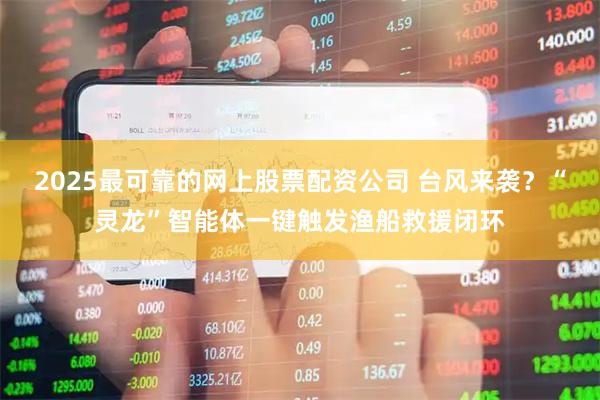 2025最可靠的网上股票配资公司 台风来袭？“灵龙”智能体一键触发渔船救援闭环