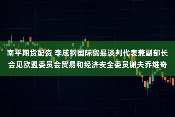 南平期货配资 李成钢国际贸易谈判代表兼副部长会见欧盟委员会贸易和经济安全委员谢夫乔维奇